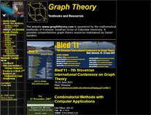 Tablet Screenshot of graphtheory.com